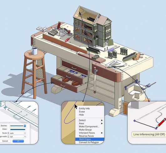 Bekijk Webinar Construsoft: SketchUp, VR Sketch, Trimble Connect (mét hololens)